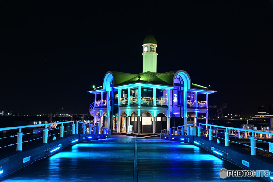 ぷかりさん橋にて