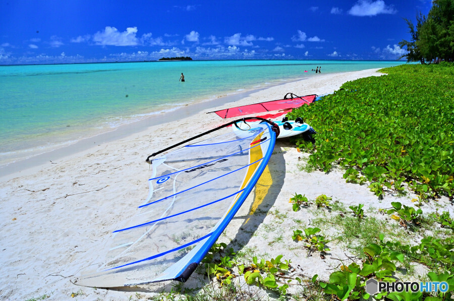 マイクロビーチにて