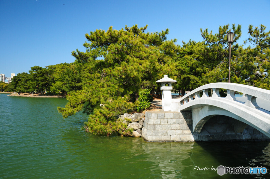 大濠公園にて