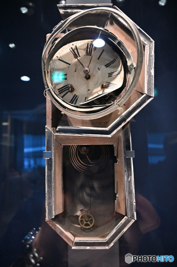 原爆爆破時間で止まった時計