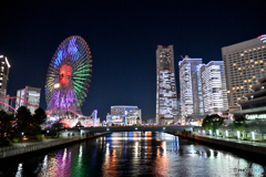 夜の女神橋にて