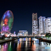 夜の女神橋にて