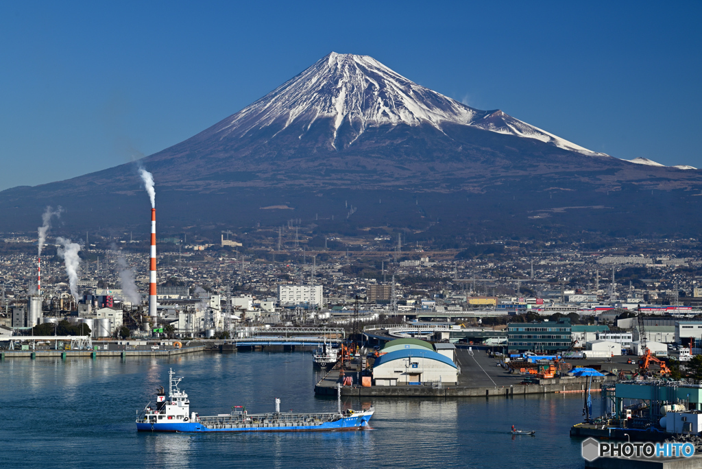 田子の浦にて