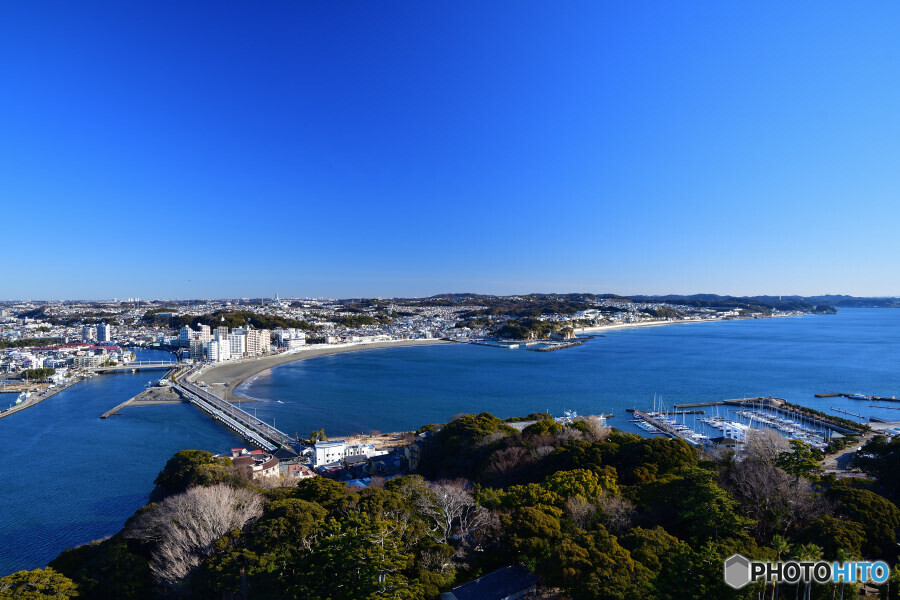 江の島大橋方面