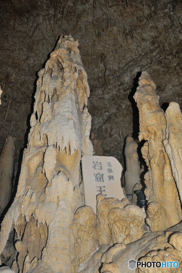 玉泉洞の石筍-2