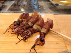 ホタルイカの串焼