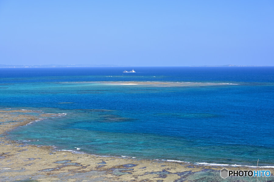 知念岬公園にて