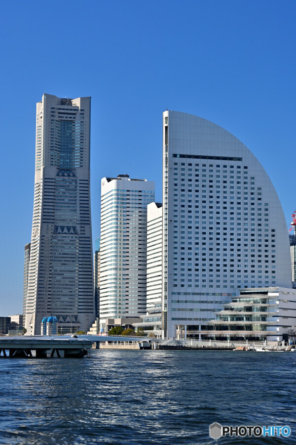 横浜港からの眺め