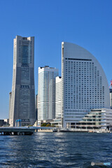 横浜港からの眺め