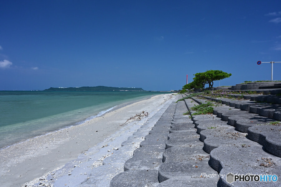 海中道路にて