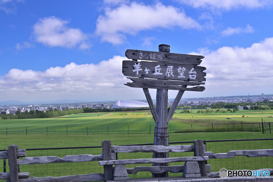 羊ヶ丘展望台にて
