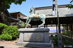 櫛田神社にて