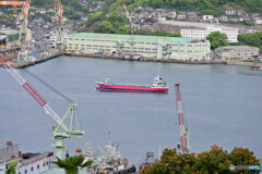 旧三菱第2ドックハウス2階からの長崎港