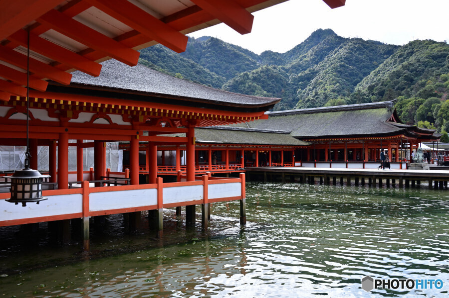 厳島神社にて