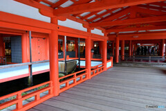 厳島神社にて