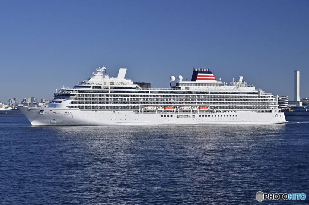 飛鳥Ⅲ 横浜港へ入港-8