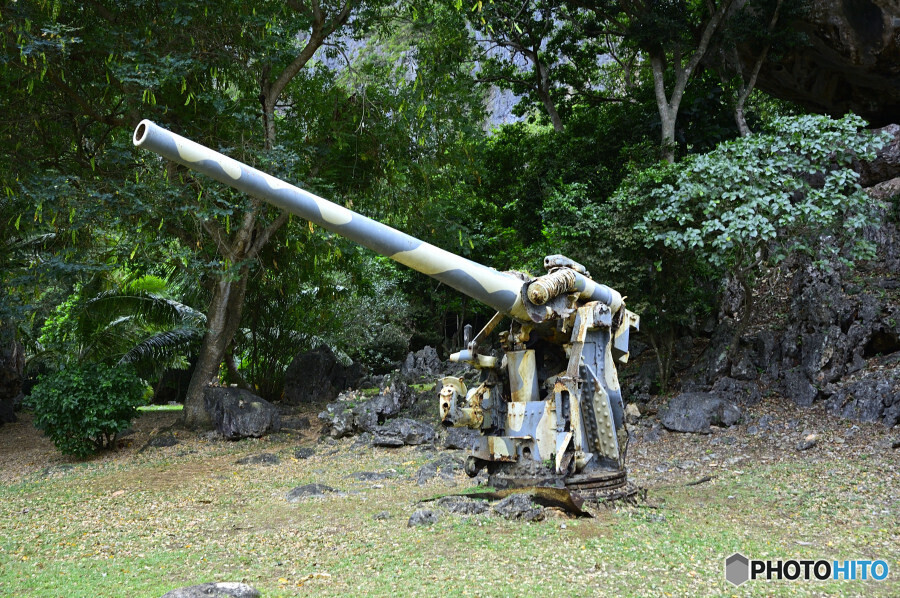旧日本陸軍四十五口径十年式  十二糎高角砲