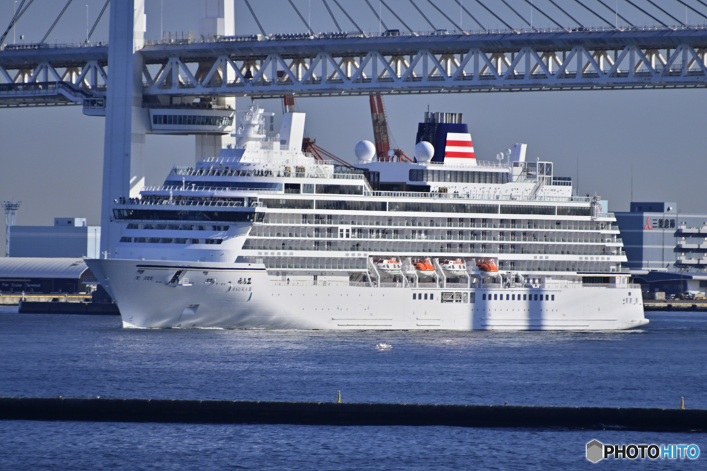 飛鳥Ⅲ 横浜港へ入港-1