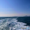 朝の瀬戸内海にて