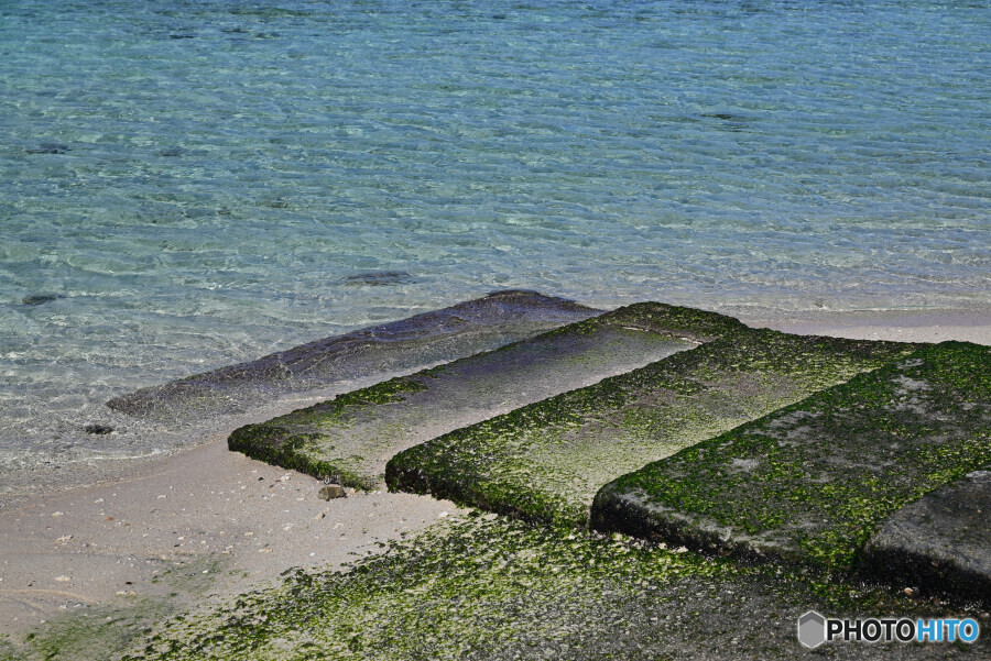 備瀬海岸にて
