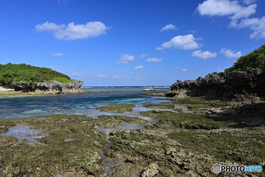 備瀬崎海岸にて
