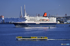 にっぽん丸横浜港へ入港-2