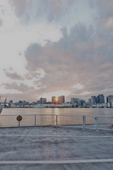 東京の夕陽