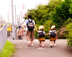 双子ちゃんが帰る