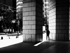 exit the building