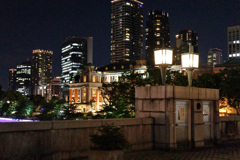 中之島堂島川　日本銀行旧館方向