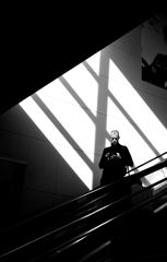 エレベーターの外人