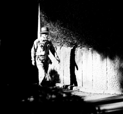 公園の管理員さんをカッコよくスナップ