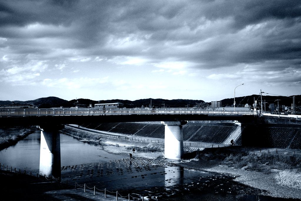 散歩コースの橋