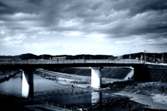 散歩コースの橋