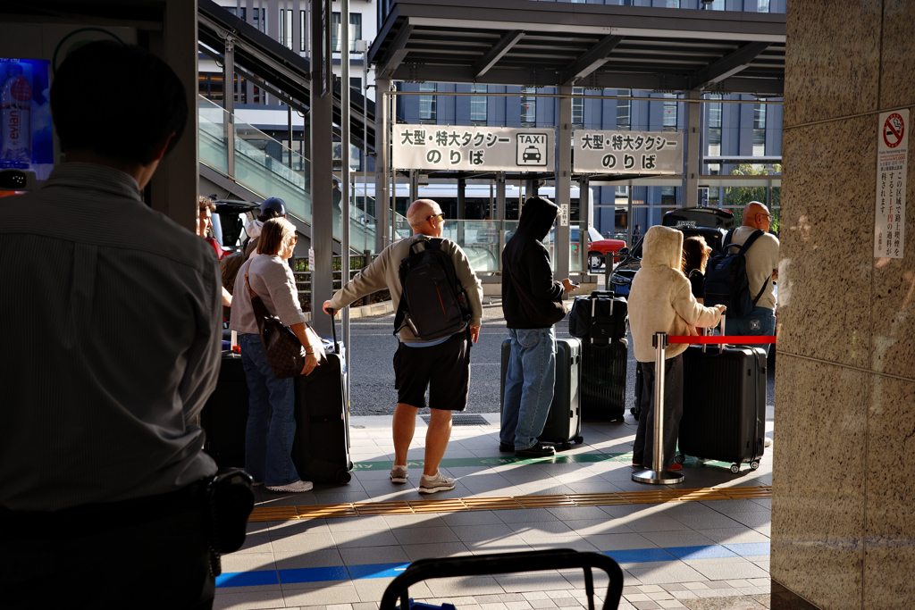 タクシー乗り場は100％外人さん