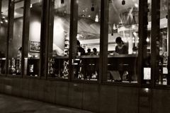 cafe at night