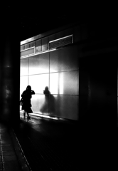 A gap with light