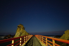 波立海岸の星空