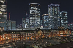 東京駅夜景①