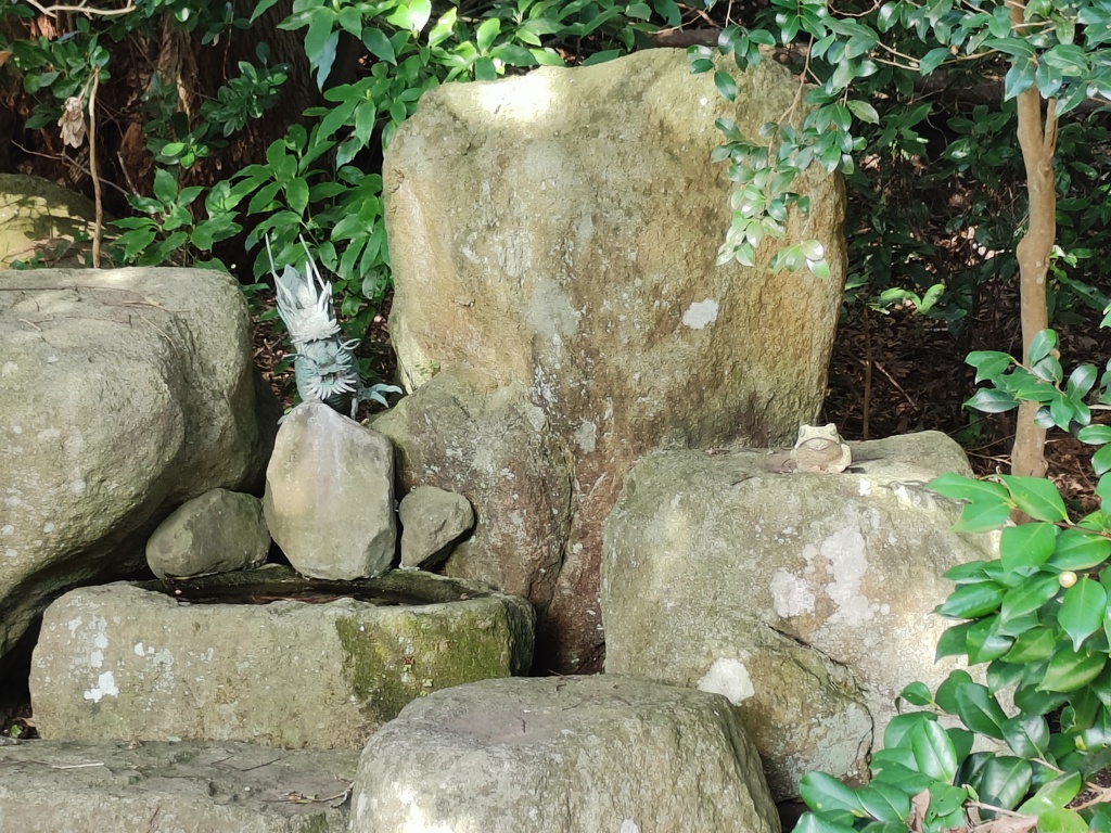 酒列磯前神社の龍と亀