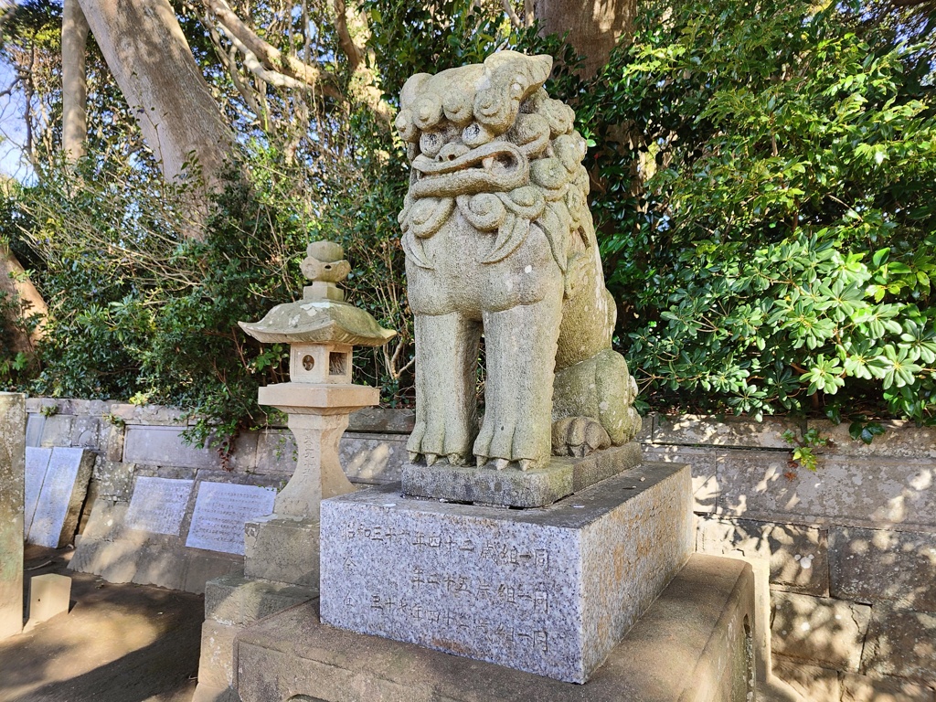 酒列磯前神社の狛犬