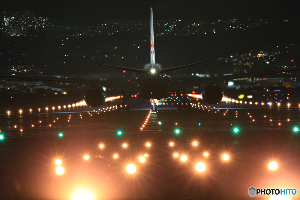イルミネーション飛行機