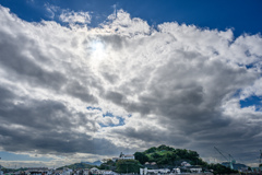 Clouds over the island