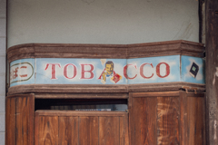 TOBACCO signage