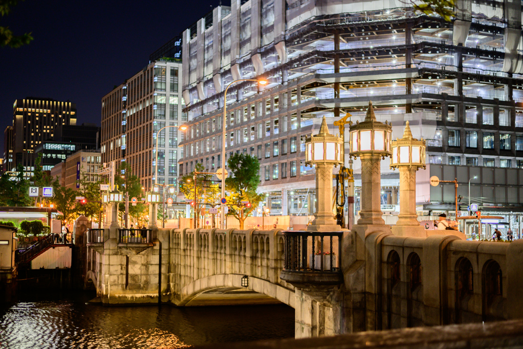 Bridge and buildings