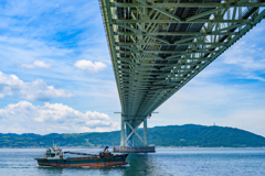 Bridge and a boat