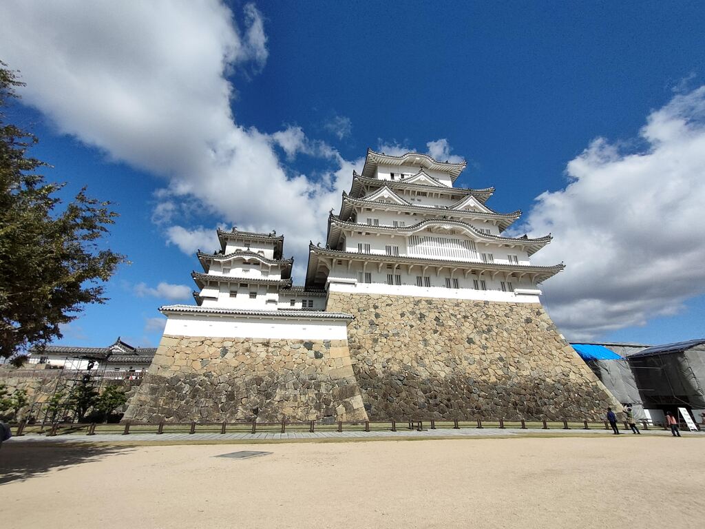 Himeji Castle and the sky