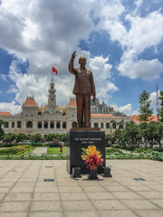 Ho Chi Minh statue in Ho Chi Minh city
