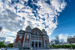 Clouds over the public hall