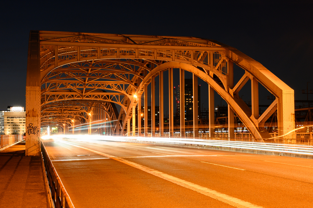 On the bridge at night / take2